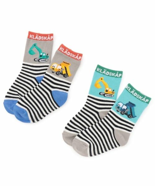 kladskap / クレードスコープ ソックス | 働く車ボーダークルーソックス | 詳細5