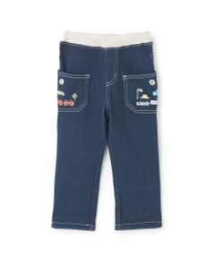 kladskap / クレードスコープ その他パンツ | 乗り物刺しゅうロング丈ストレートパンツ