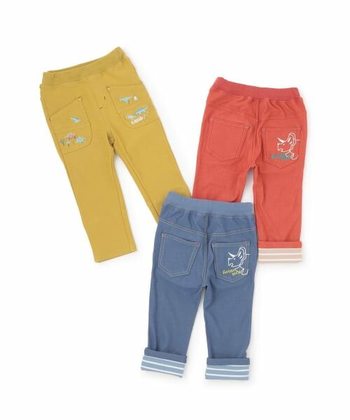 kladskap / クレードスコープ その他パンツ | 恐竜刺しゅうロング丈ストレートパンツ | 詳細13