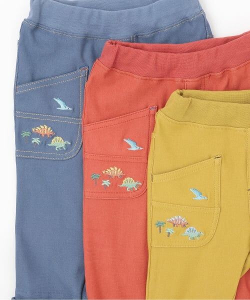 kladskap / クレードスコープ その他パンツ | 恐竜刺しゅうロング丈ストレートパンツ | 詳細7