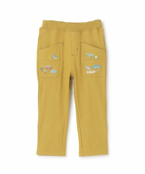 kladskap / クレードスコープ その他パンツ | 恐竜刺しゅうロング丈ストレートパンツ（カラシ）