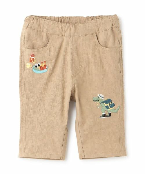 kladskap / クレードスコープ その他パンツ | ピクニックザウルスとおにぎり6分丈パンツ（モカ茶）