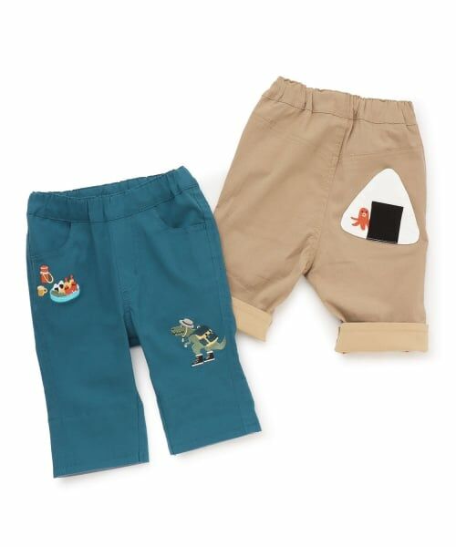 kladskap / クレードスコープ その他パンツ | ピクニックザウルスとおにぎり6分丈パンツ | 詳細12