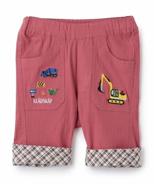 kladskap / クレードスコープ ショート・ハーフ・半端丈パンツ | 重機裾折り返し6分丈パンツ（プラム）