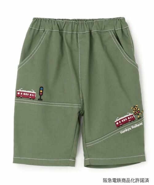 kladskap / クレードスコープ ショート・ハーフ・半端丈パンツ | 【阪急電車】6分丈パンツ（カーキ）