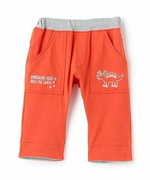 kladskap / クレードスコープ その他パンツ | 【人気商品再入荷】【直営店で取り扱い無し】恐竜裾折り返し6分丈カットパンツ（赤）