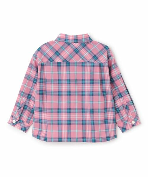 kladskap / クレードスコープ シャツ・ブラウス | オオカミ刺しゅうチェック長袖シャツ | 詳細1