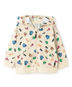 kladskap / クレードスコープ パーカー | 総柄フード着脱式長袖パーカ