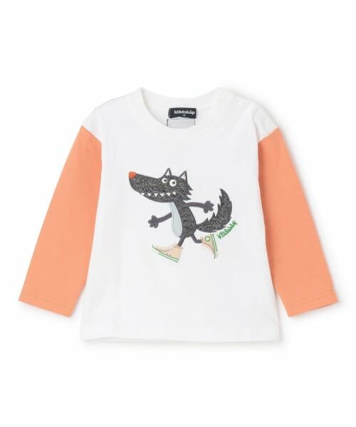 kladskap / クレードスコープ Tシャツ | スニーカーオオカミ長袖Tシャツ（オフ ホワイト）