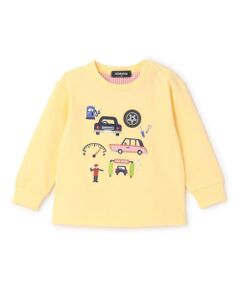kladskap / クレードスコープ Tシャツ | 乗り物アップリケ長袖Tシャツ