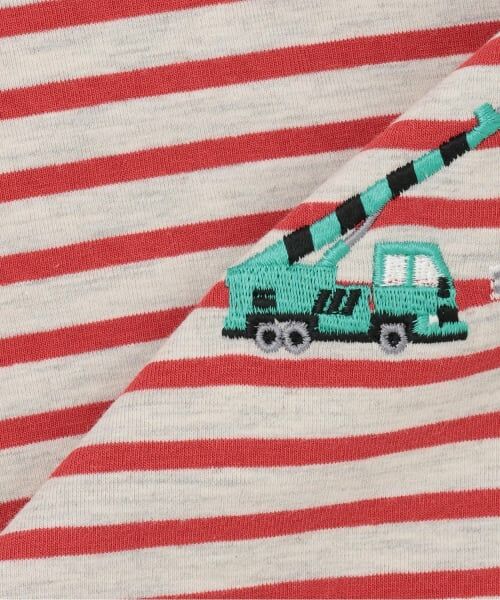 kladskap / クレードスコープ Tシャツ | ポケットから働く車ボーダー長袖Tシャツ | 詳細10