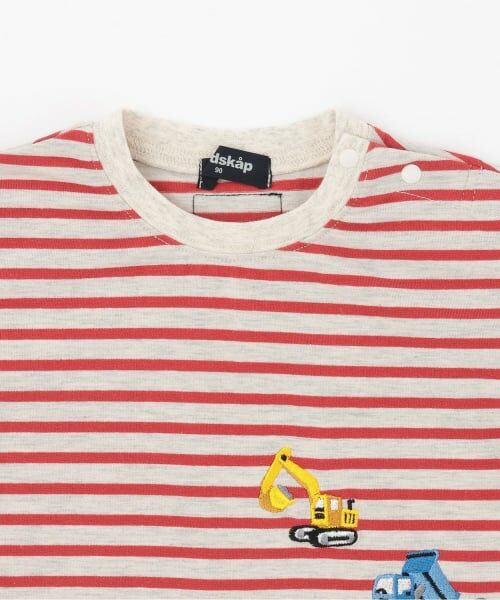 kladskap / クレードスコープ Tシャツ | ポケットから働く車ボーダー長袖Tシャツ | 詳細2