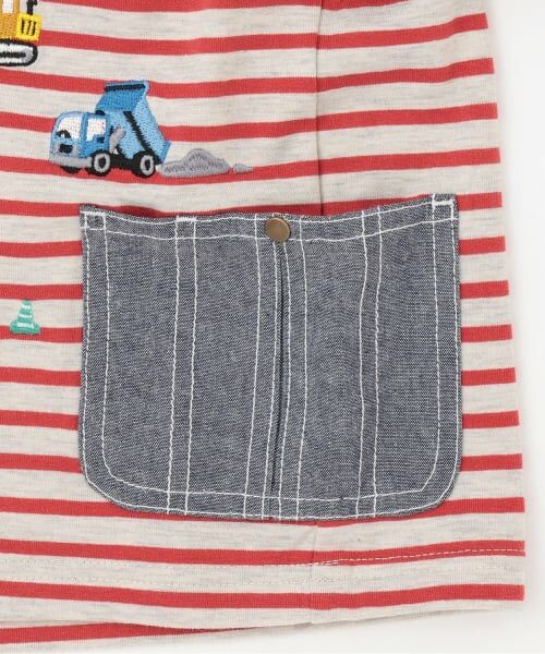 kladskap / クレードスコープ Tシャツ | ポケットから働く車ボーダー長袖Tシャツ | 詳細5