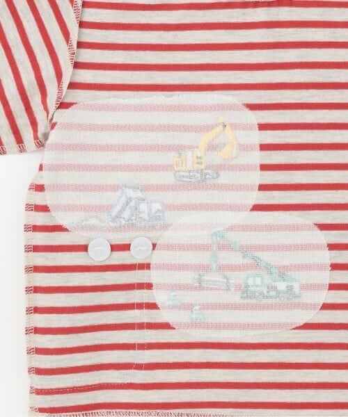 kladskap / クレードスコープ Tシャツ | ポケットから働く車ボーダー長袖Tシャツ | 詳細9