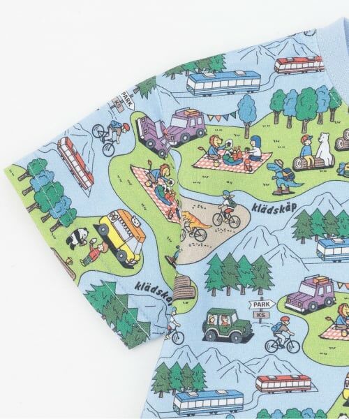 kladskap / クレードスコープ Tシャツ | ピクニック総柄半袖Tシャツ | 詳細3