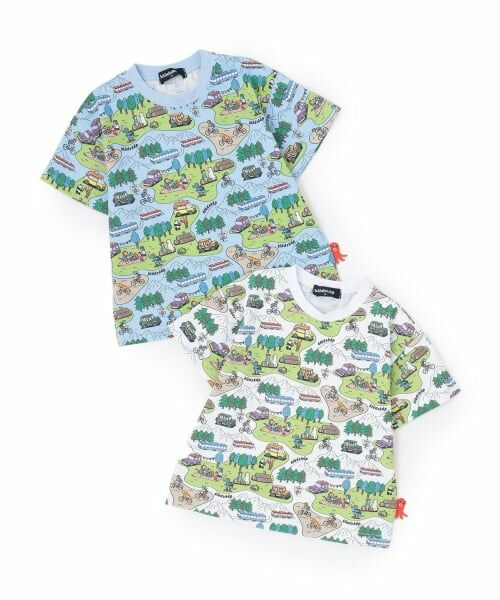 kladskap / クレードスコープ Tシャツ | ピクニック総柄半袖Tシャツ | 詳細6