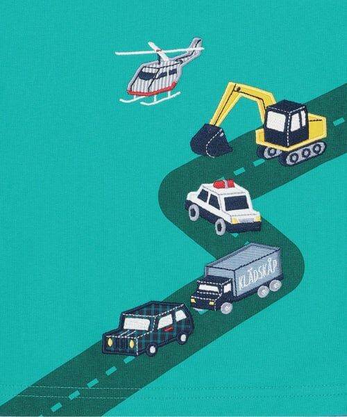 kladskap / クレードスコープ Tシャツ | 乗り物と道路長袖Tシャツ | 詳細3