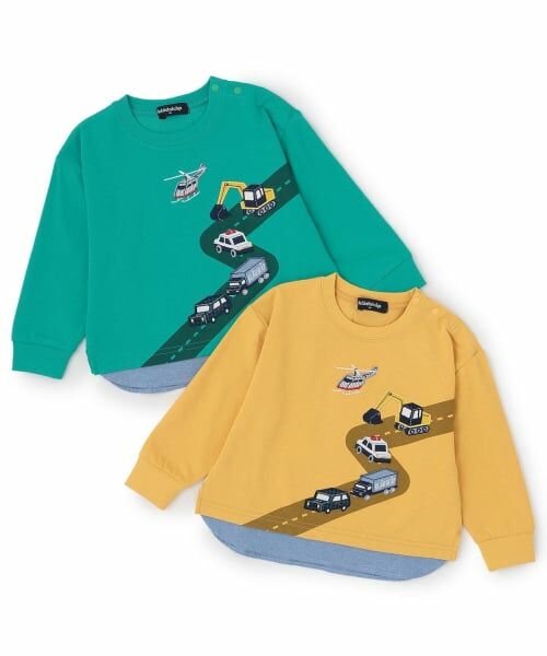 kladskap / クレードスコープ Tシャツ | 乗り物と道路長袖Tシャツ | 詳細8