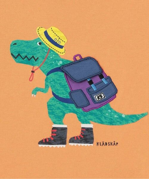 kladskap / クレードスコープ Tシャツ | ピクニックザウルス長袖Tシャツ | 詳細3