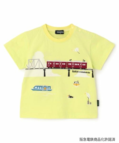 kladskap / クレードスコープ Tシャツ | 【阪急電車】陸橋半袖Tシャツ（黄）