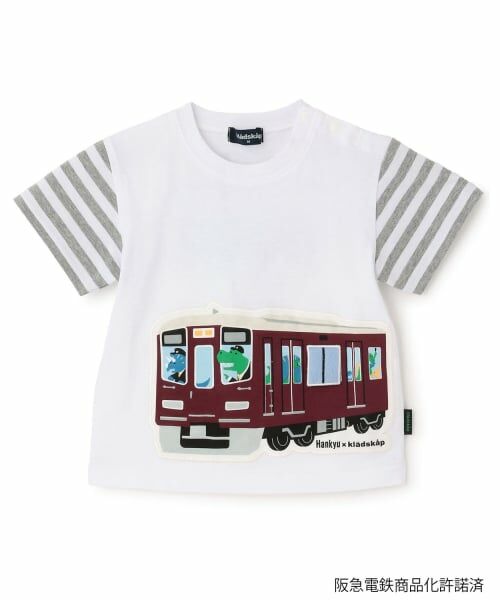 kladskap / クレードスコープ Tシャツ | 【阪急電車】電車ギミック半袖Tシャツ（オフ ホワイト）