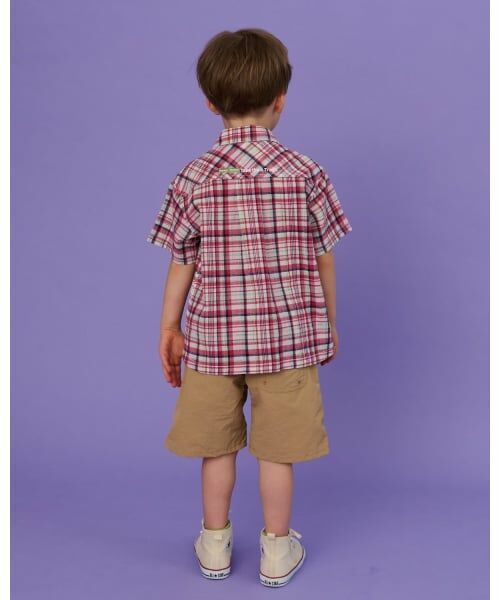 kladskap / クレードスコープ シャツ・ブラウス | 電車ワンポイントチェック半袖シャツ | 詳細15