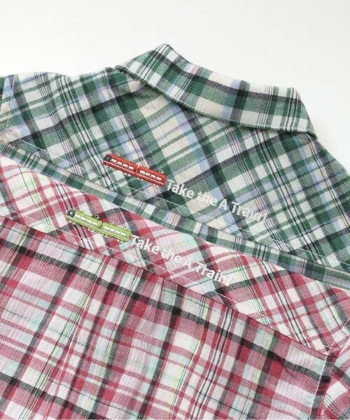 kladskap / クレードスコープ シャツ・ブラウス | 電車ワンポイントチェック半袖シャツ | 詳細6