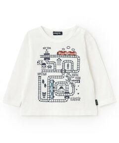kladskap / クレードスコープ Tシャツ | 【人気商品再入荷】【直営店で取り扱い無し】電車マッププリント長袖Tシャツ