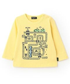 kladskap / クレードスコープ Tシャツ | 【人気商品再入荷】【直営店で取り扱い無し】電車マッププリント長袖Tシャツ