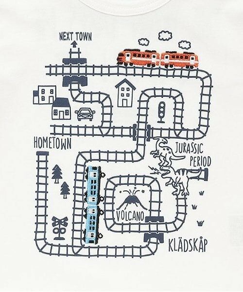 kladskap / クレードスコープ Tシャツ | 【人気商品再入荷】【直営店で取り扱い無し】電車マッププリント長袖Tシャツ | 詳細3