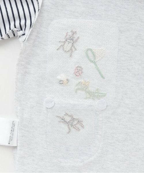 kladskap / クレードスコープ Tシャツ | 【人気商品再入荷】【直営店で取り扱い無し】ポケットから昆虫袖ボーダー長袖Tシャツ | 詳細4