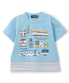 kladskap / クレードスコープ Tシャツ | 【人気商品再入荷】【直営店で取り扱い無し】裾レイヤード風電車半袖Tシャツ