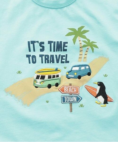 kladskap / クレードスコープ Tシャツ | 【人気商品再入荷】【直営店で取り扱い無し】海と車とペンギン半袖Tシャツ | 詳細3