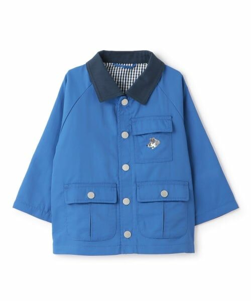 kladskap / クレードスコープ ブルゾン | オオカミ刺しゅうハンティングジャケット（ブルー）