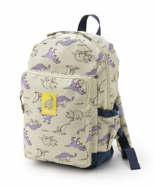 kladskap / クレードスコープ リュック・バックパック | 恐竜総柄リュック（ライト グレー）