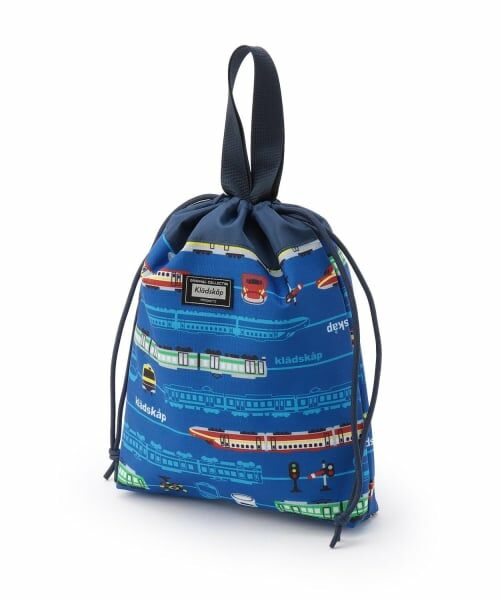 kladskap / クレードスコープ トートバッグ | 総柄シューズバッグ（ブルー）