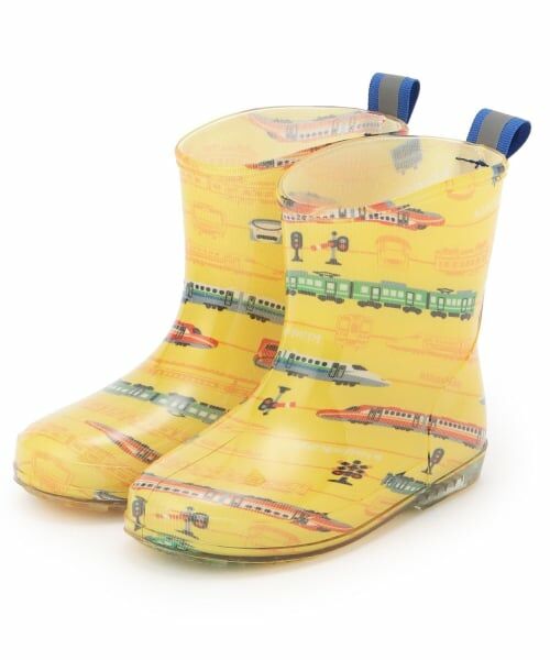 kladskap / クレードスコープ レインシューズ | 総柄レインブーツ（黄）