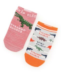 kladskap / クレードスコープ ソックス | 2足セット恐竜ショートソックス