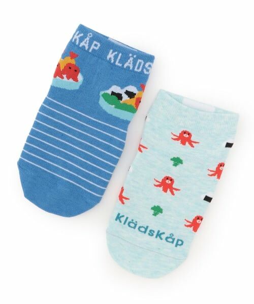 kladskap / クレードスコープ ソックス | 2足セットお弁当ショートソックス（ブルー）