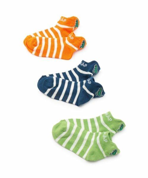 kladskap / クレードスコープ ソックス | 恐竜刺しゅうボーダースニーカーインソックス | 詳細5