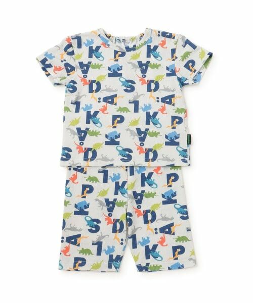 kladskap / クレードスコープ ルームウェア | 総柄半袖ルームウェア（ライト グレー）