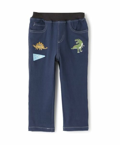 kladskap / クレードスコープ その他パンツ | 【人気商品再入荷】【直営店で取り扱い無し】恐竜ロング丈ストレートパンツ(紺)