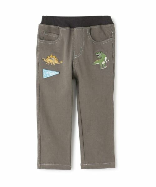 kladskap / クレードスコープ その他パンツ | 【人気商品再入荷】【直営店で取り扱い無し】恐竜ロング丈ストレートパンツ(グレー)