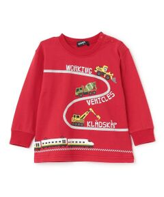 kladskap / クレードスコープ Tシャツ | 【人気商品再入荷】【直営店で取り扱い無し】働く車と電車長袖Tシャツ