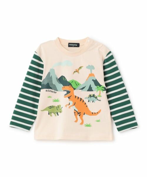 kladskap / クレードスコープ Tシャツ | 【人気商品再入荷】【直営店で取り扱い無し】恐竜の世界長袖Tシャツ（オフ ホワイト）