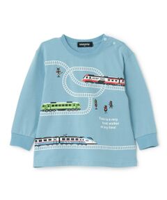 kladskap / クレードスコープ Tシャツ | 【人気商品再入荷】【直営店で取り扱い無し】電車プリント長袖Tシャツ