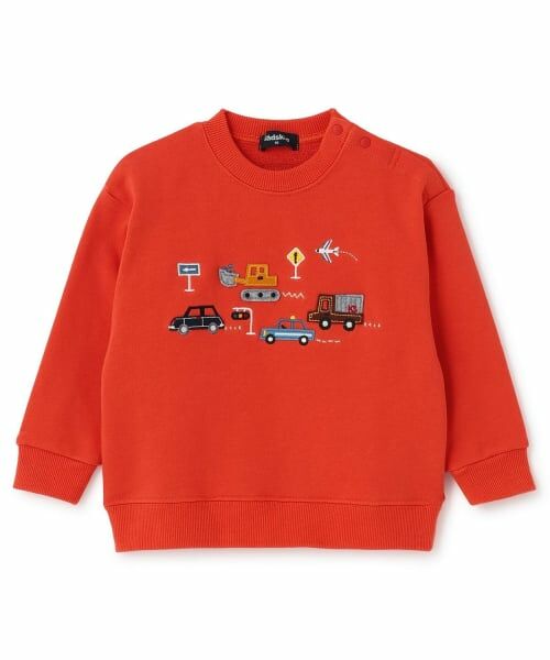 kladskap / クレードスコープ スウェット | 【人気商品再入荷】【直営店で取り扱い無し】乗り物アップリケトレーナー（レンガ）