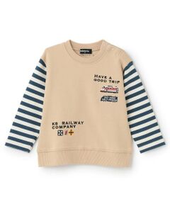 kladskap / クレードスコープ スウェット | 【人気商品再入荷】【直営店で取り扱い無し】電車袖ボーダートレーナー