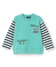 kladskap / クレードスコープ スウェット | 【人気商品再入荷】【直営店で取り扱い無し】電車袖ボーダートレーナー