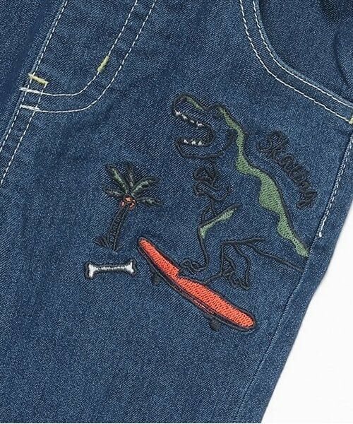 kladskap / クレードスコープ その他パンツ | 【人気商品再入荷】【直営店で取り扱い無し】恐竜刺しゅうロング丈テーパードパンツ | 詳細4